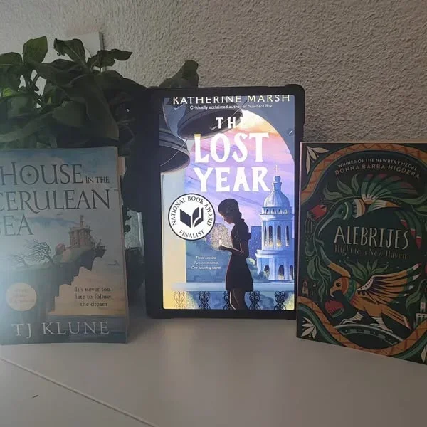 picture of three books being taught in the intermediate class