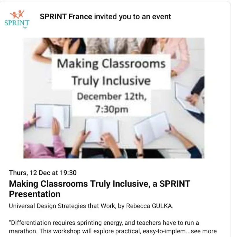 a picture of people with notebooks and the title making classrooms truly inclusive